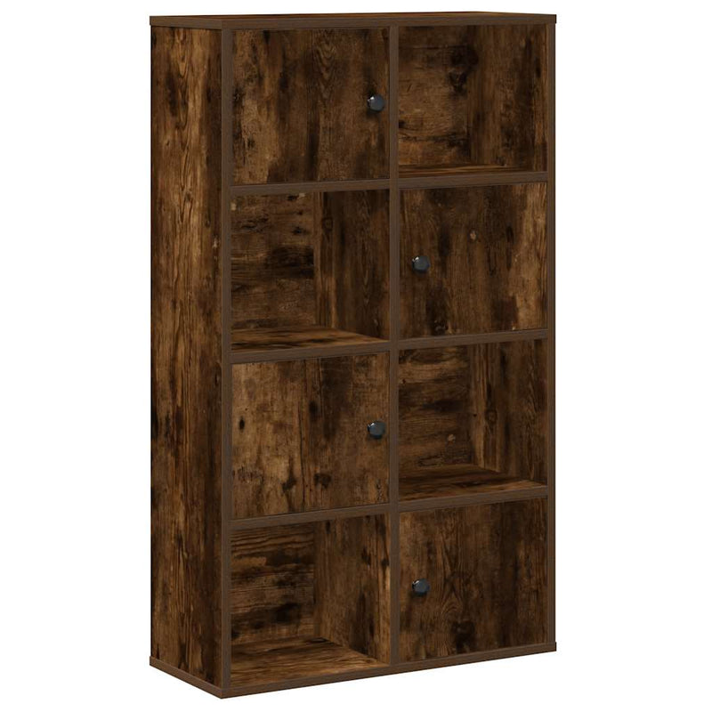 vidaXL füstös tölgy színű szerelt fa könyvszekrény 60x24x101,5 cm
