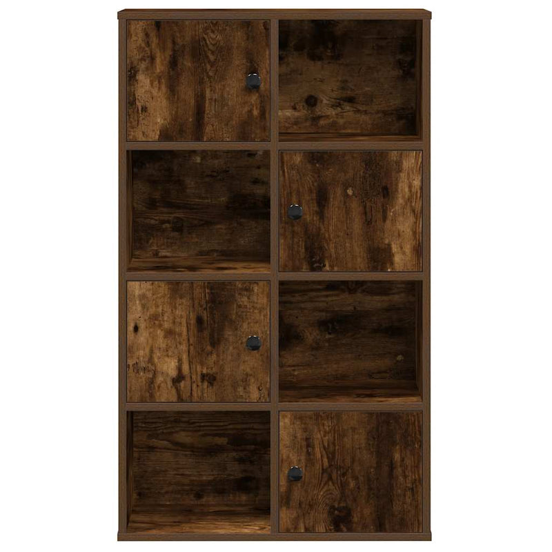 vidaXL füstös tölgy színű szerelt fa könyvszekrény 60x24x101,5 cm