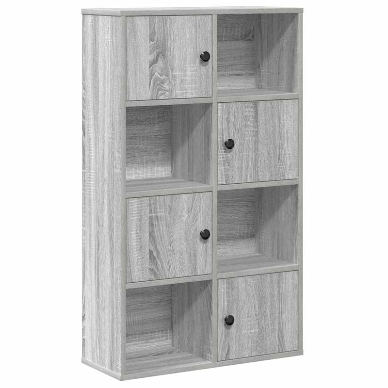 vidaXL szürke sonoma színű szerelt fa könyvespolc 60x24x101,5 cm