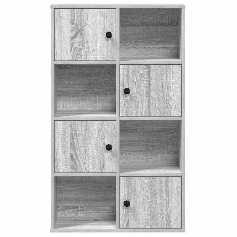 vidaXL szürke sonoma színű szerelt fa könyvespolc 60x24x101,5 cm
