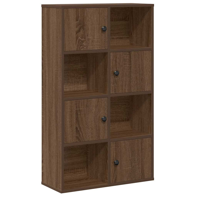 vidaXL barna tölgy színű szerelt fa könyvszekrény 60x24x101,5 cm