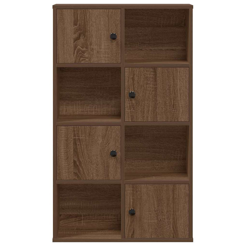 vidaXL barna tölgy színű szerelt fa könyvszekrény 60x24x101,5 cm