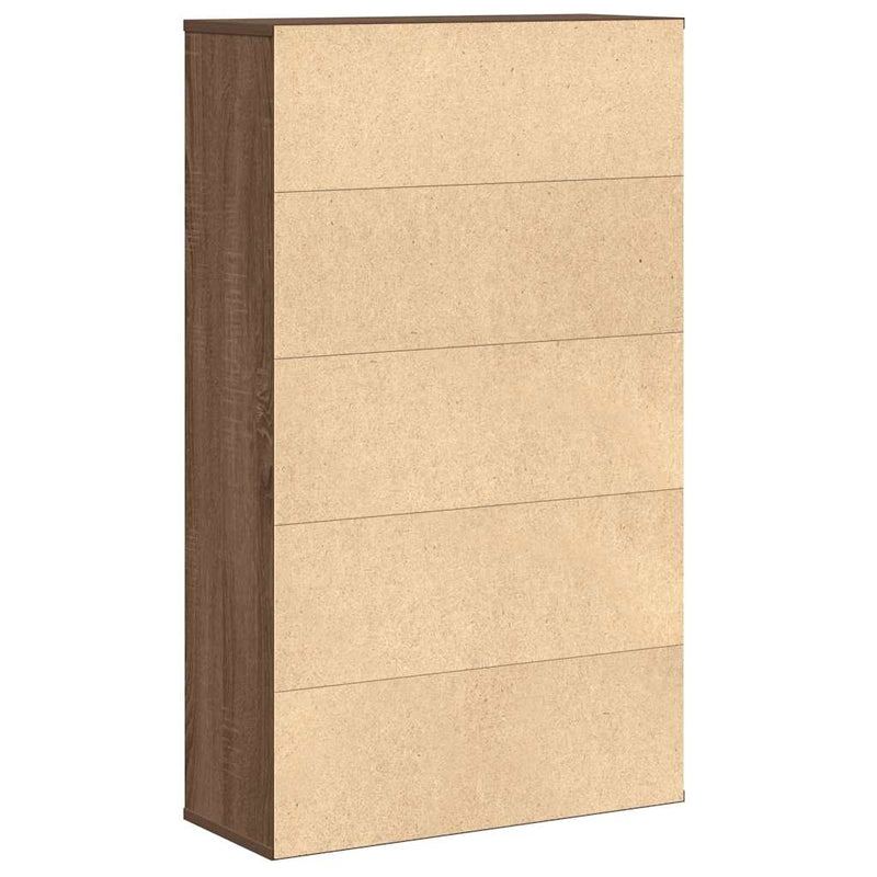 vidaXL barna tölgy színű szerelt fa könyvszekrény 60x24x101,5 cm