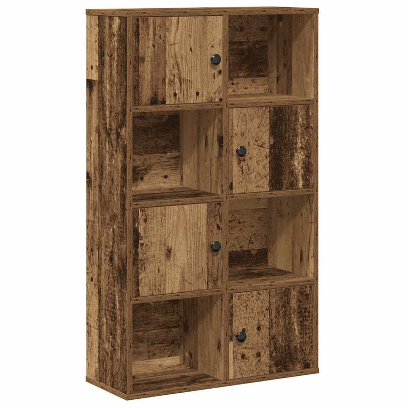 vidaXL antik fa színű szerelt fa könyvespolc 60x24x101,5 cm
