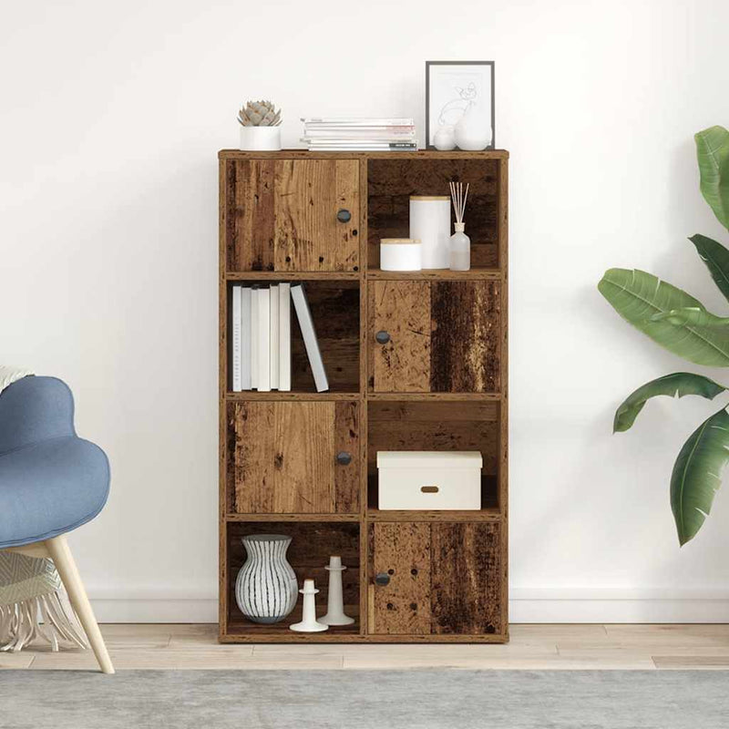 vidaXL antik fa színű szerelt fa könyvespolc 60x24x101,5 cm