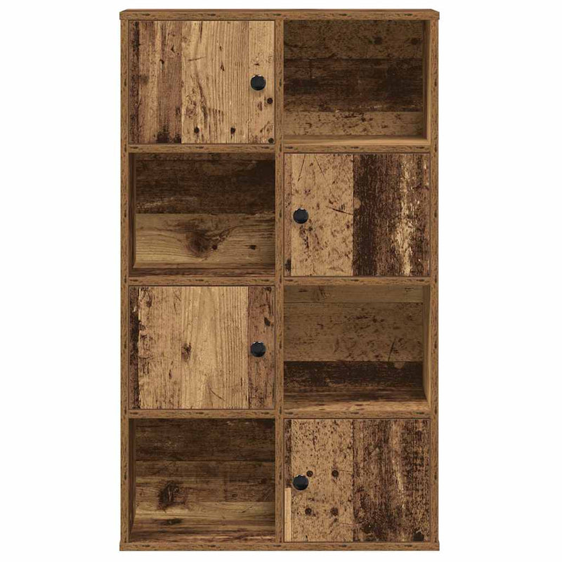 vidaXL antik fa színű szerelt fa könyvespolc 60x24x101,5 cm