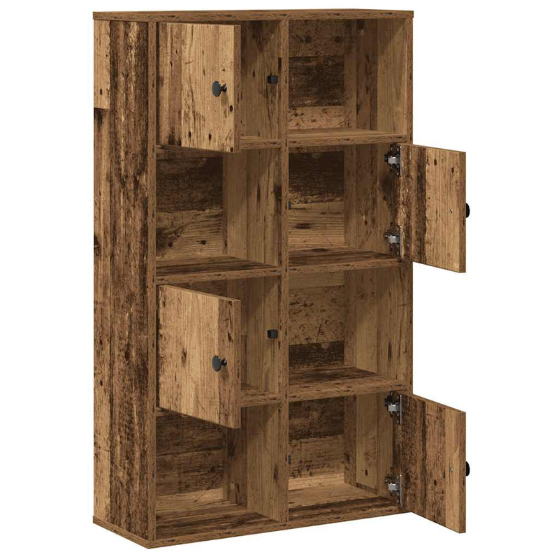 vidaXL antik fa színű szerelt fa könyvespolc 60x24x101,5 cm