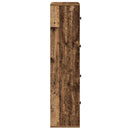 vidaXL antik fa színű szerelt fa könyvespolc 60x24x101,5 cm