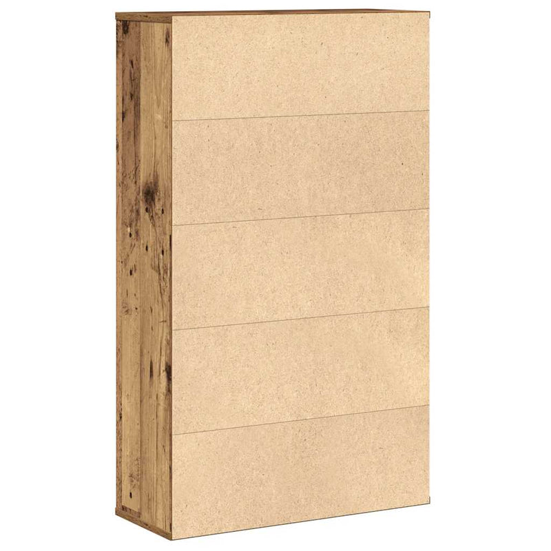 vidaXL antik fa színű szerelt fa könyvespolc 60x24x101,5 cm