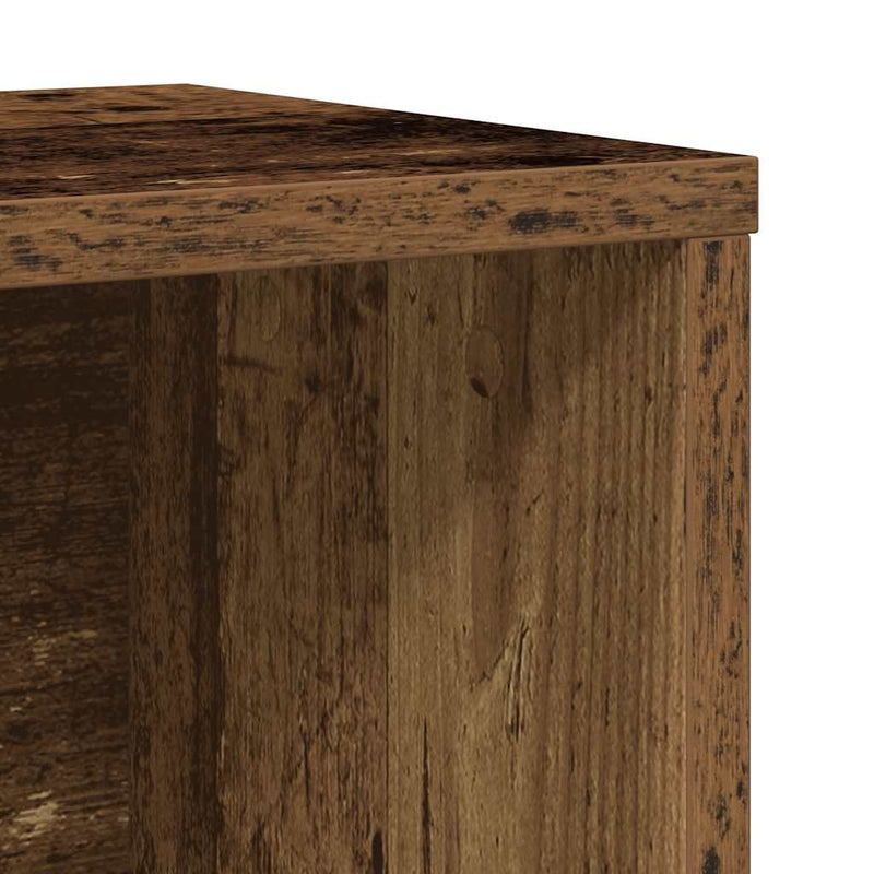 vidaXL antik fa színű szerelt fa könyvespolc 60x24x101,5 cm