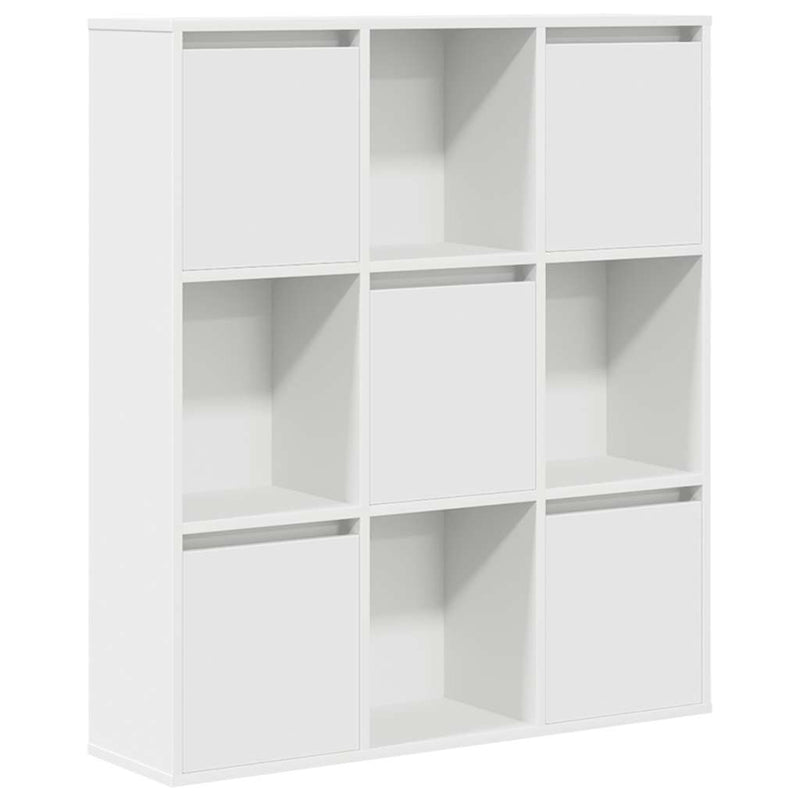 vidaXL fehér szerelt fa könyvespolc 89x24x101,5 cm