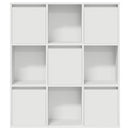 vidaXL fehér szerelt fa könyvespolc 89x24x101,5 cm