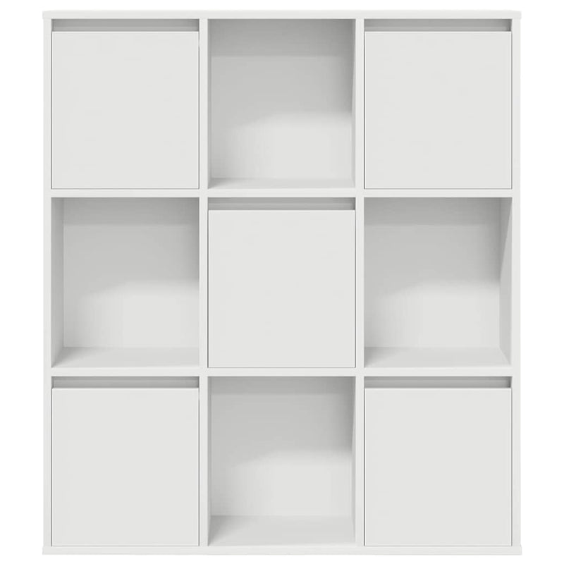 vidaXL fehér szerelt fa könyvespolc 89x24x101,5 cm