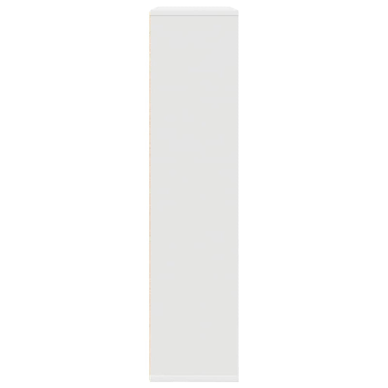 vidaXL fehér szerelt fa könyvespolc 89x24x101,5 cm