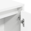 vidaXL fehér szerelt fa könyvespolc 89x24x101,5 cm