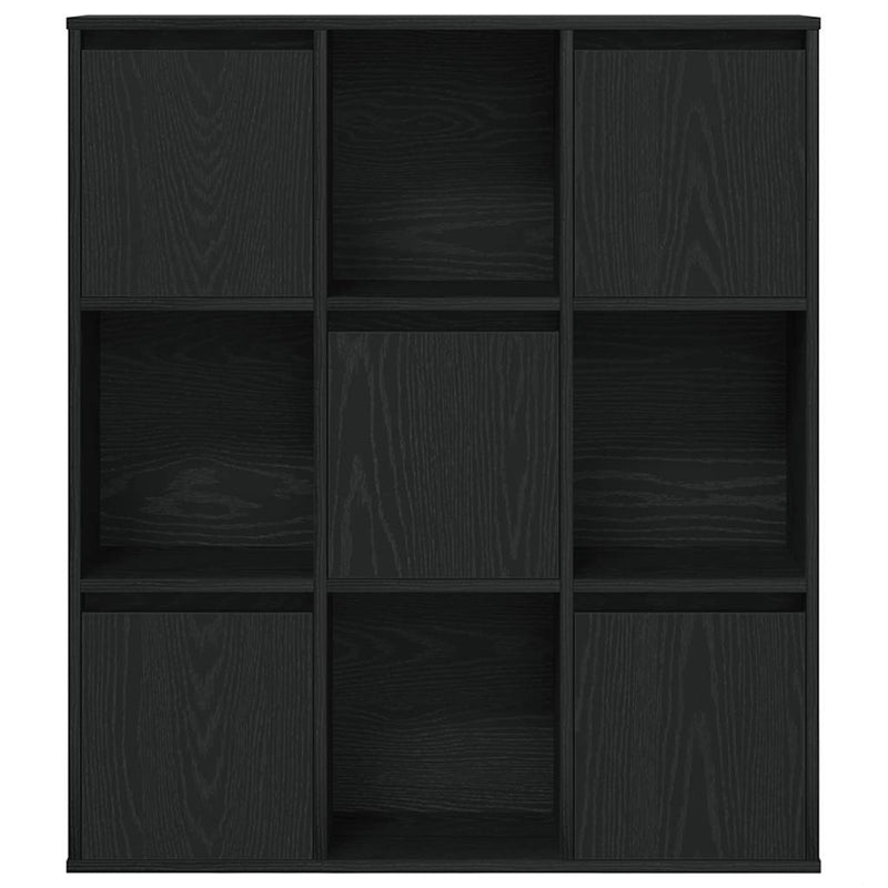 vidaXL Könyvespolc fekete tölgy 89x24x101,5 cm Gépesített fa