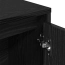 vidaXL Könyvespolc fekete tölgy 89x24x101,5 cm Gépesített fa