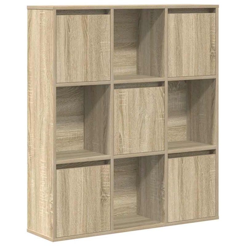 vidaXL sonoma tölgy színű szerelt fa könyvszekrény 89x24x101,5 cm