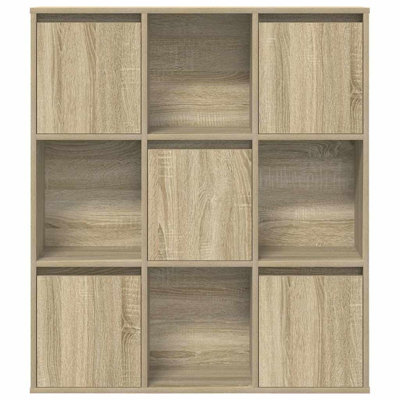 vidaXL sonoma tölgy színű szerelt fa könyvszekrény 89x24x101,5 cm