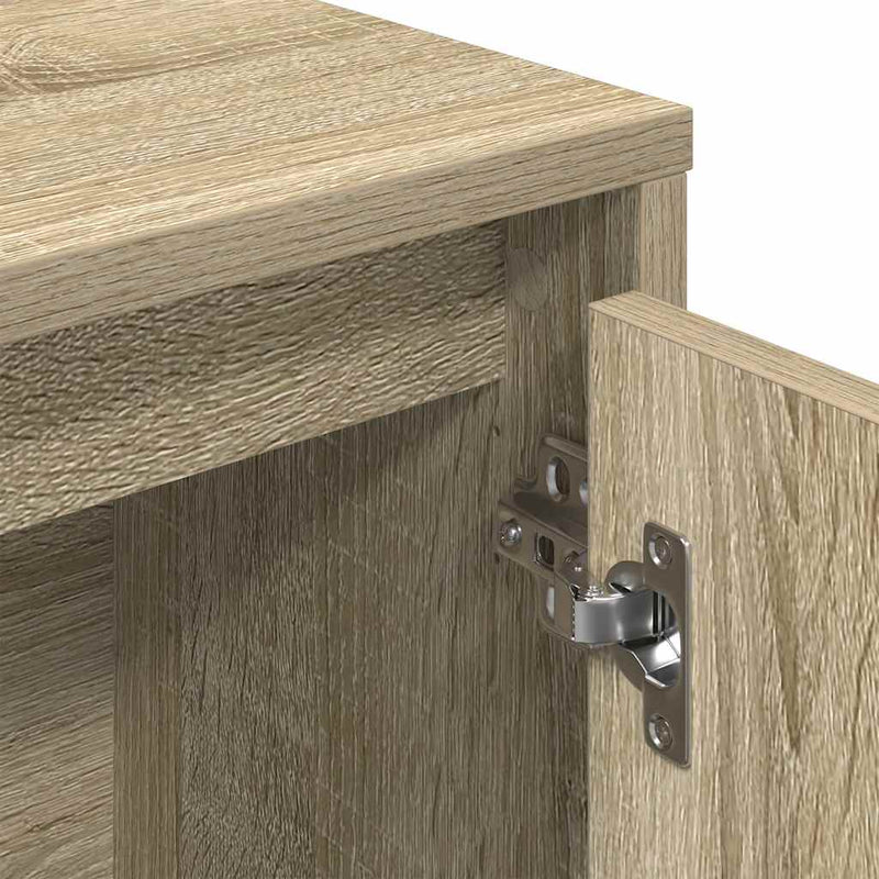 vidaXL sonoma tölgy színű szerelt fa könyvszekrény 89x24x101,5 cm