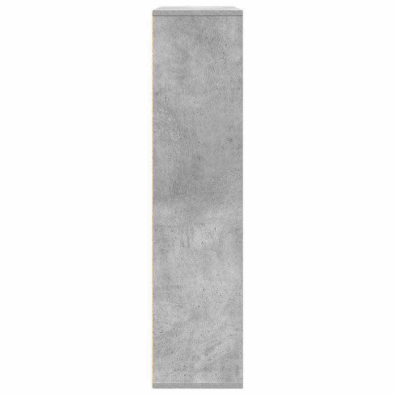 vidaXL betonszürke szerelt fa könyvespolc 89x24x101,5 cm
