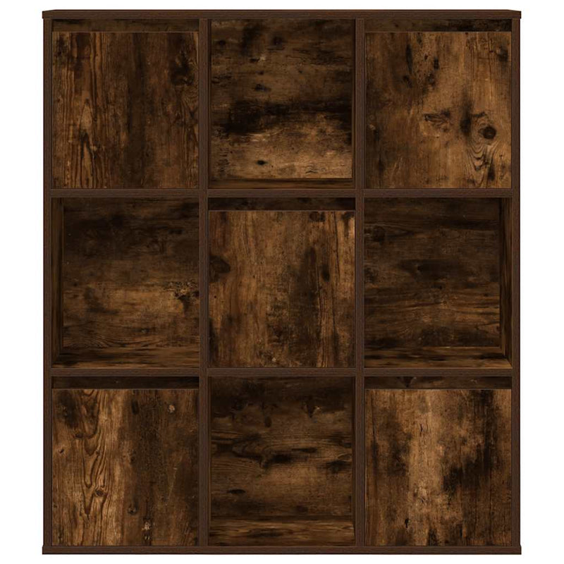 vidaXL füstös tölgy színű szerelt fa könyvszekrény 89x24x101,5 cm