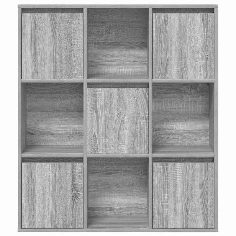 vidaXL szürke sonoma színű szerelt fa könyvespolc 89x24x101,5 cm
