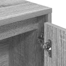 vidaXL szürke sonoma színű szerelt fa könyvespolc 89x24x101,5 cm