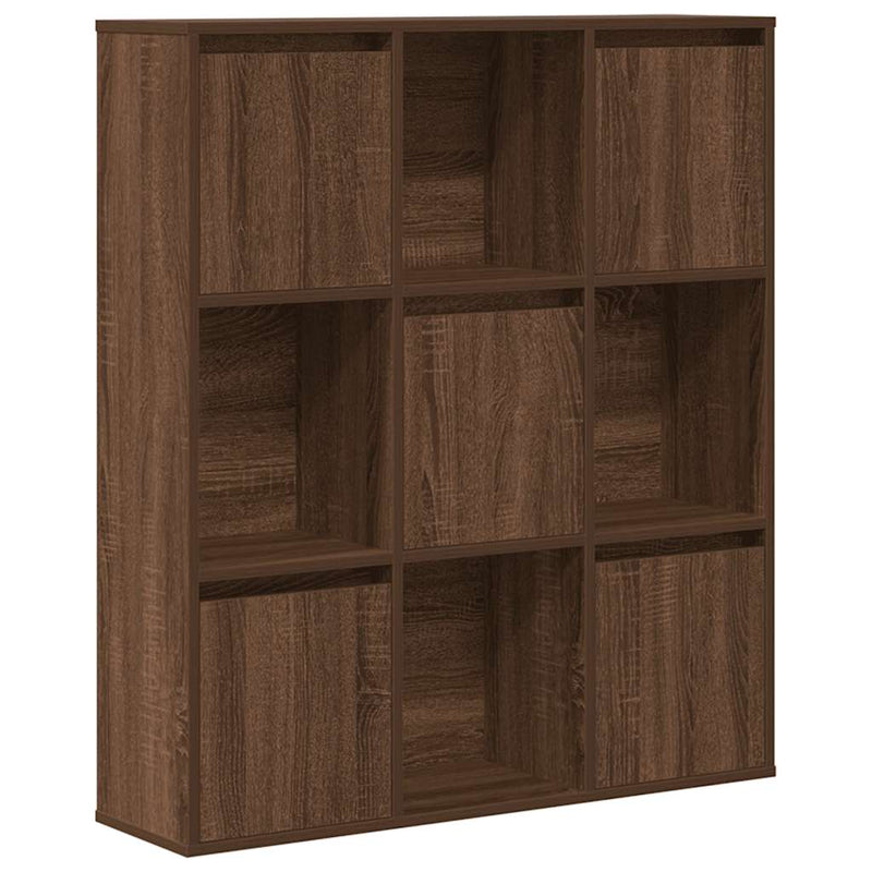 vidaXL barna tölgy színű szerelt fa könyvszekrény 89x24x101,5 cm