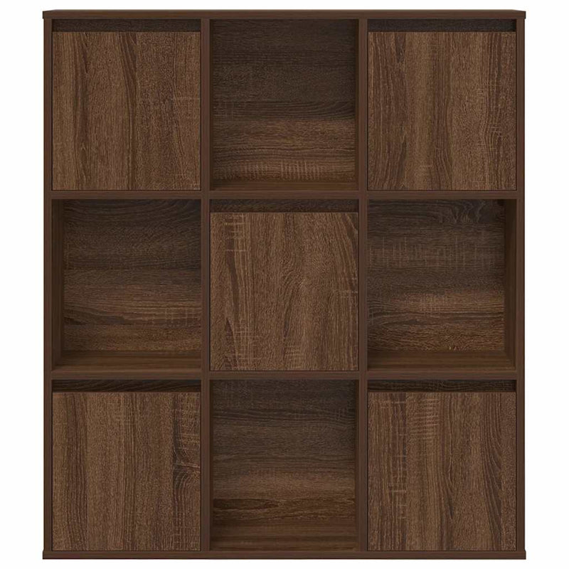 vidaXL barna tölgy színű szerelt fa könyvszekrény 89x24x101,5 cm