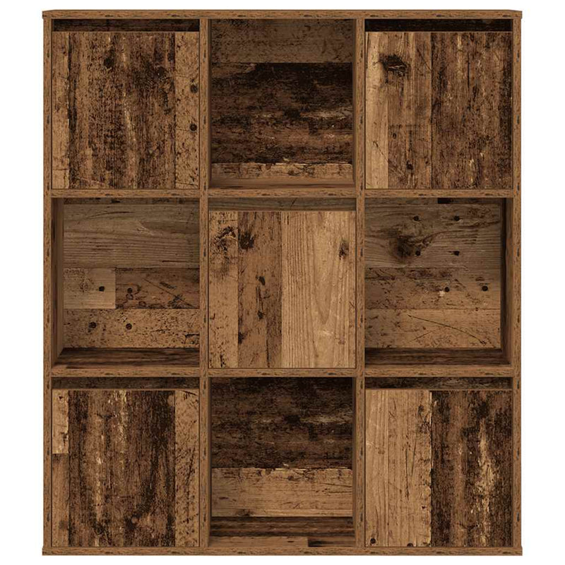 vidaXL antik fa színű szerelt fa könyvespolc 89x24x101,5 cm