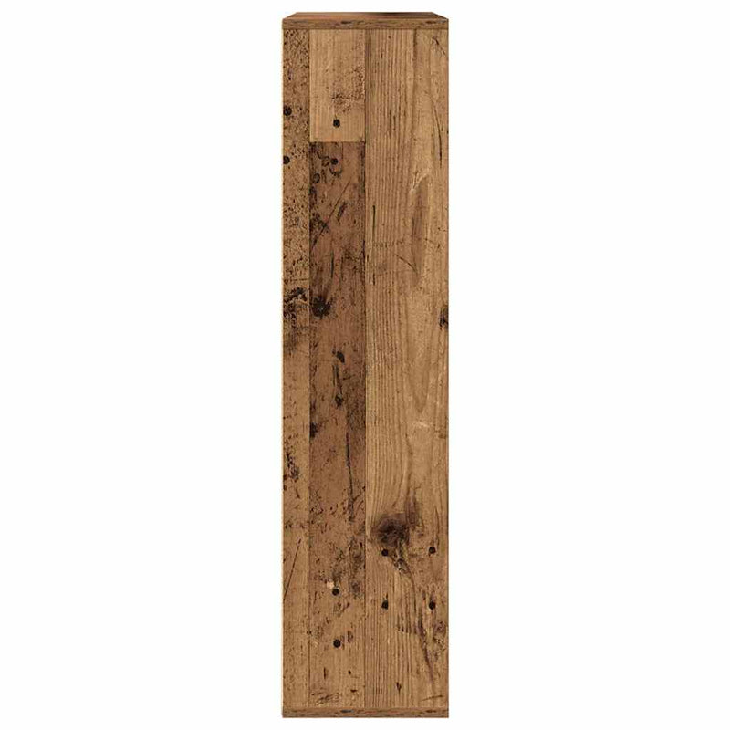 vidaXL antik fa színű szerelt fa könyvespolc 89x24x101,5 cm