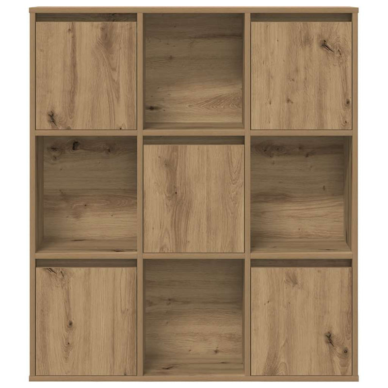 vidaXL kézműves tölgy színű szerelt fa könyvespolc 89x24x101,5 cm