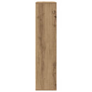 vidaXL kézműves tölgy színű szerelt fa könyvespolc 89x24x101,5 cm