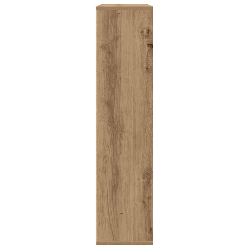 vidaXL kézműves tölgy színű szerelt fa könyvespolc 89x24x101,5 cm