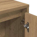 vidaXL kézműves tölgy színű szerelt fa könyvespolc 89x24x101,5 cm