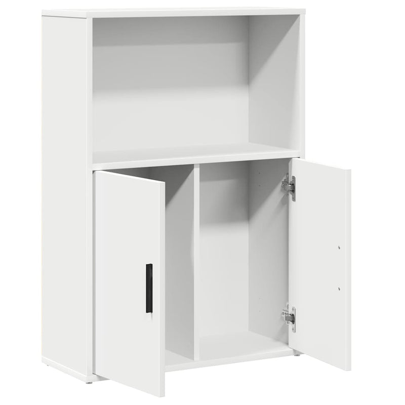 vidaXL fehér szerelt fa könyvespolc 60x24x85 cm