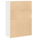 vidaXL fehér szerelt fa könyvespolc 60x24x85 cm