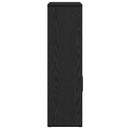 vidaXL Könyvespolc fekete tölgy 60x24x85 cm Gépesített fa