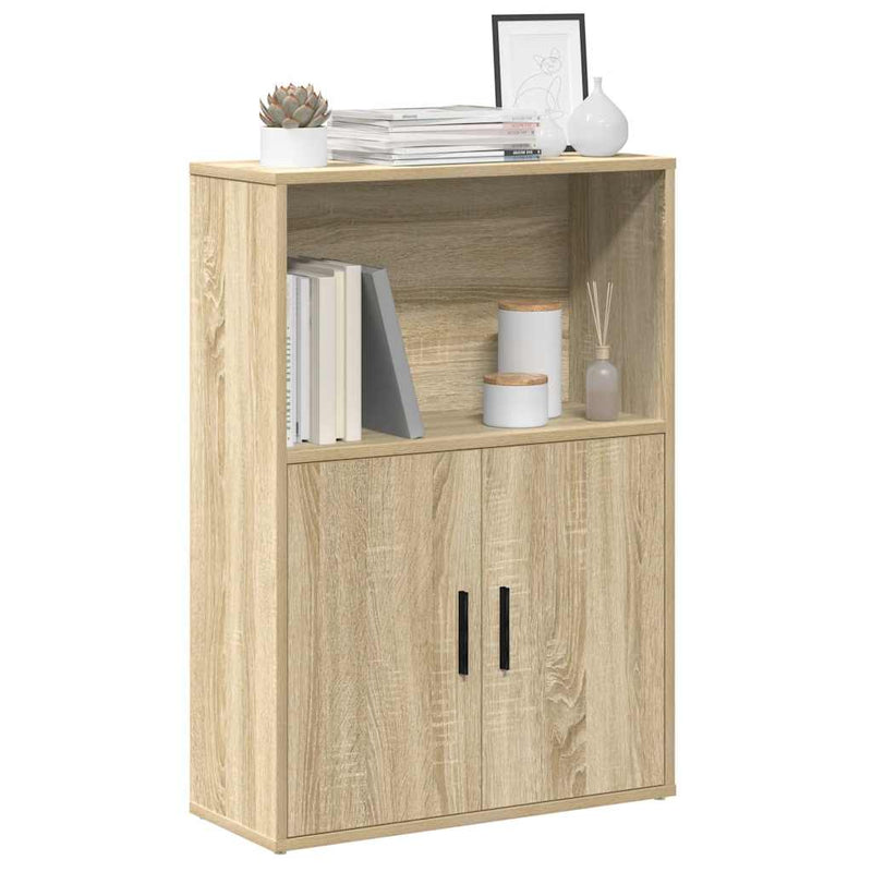 vidaXL sonoma tölgy színű szerelt fa könyvespolc 60x24x85 cm