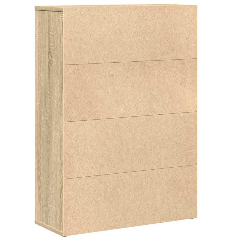 vidaXL sonoma tölgy színű szerelt fa könyvespolc 60x24x85 cm