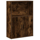 vidaXL füstös tölgy színű szerelt fa könyvszekrény 60x24x85 cm