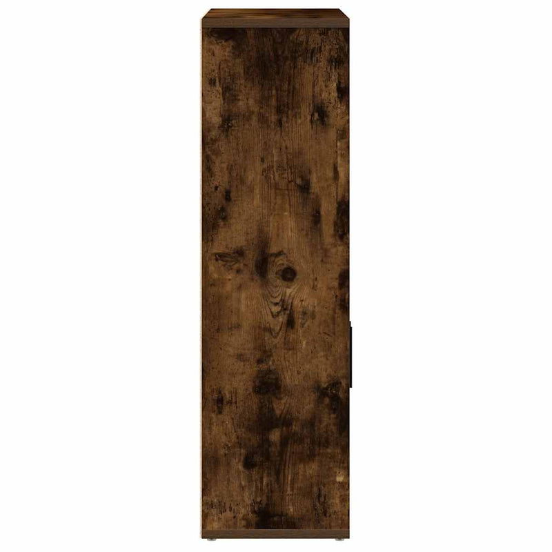 vidaXL füstös tölgy színű szerelt fa könyvszekrény 60x24x85 cm