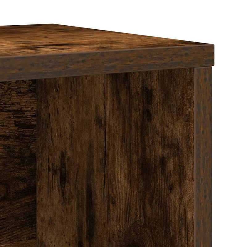 vidaXL füstös tölgy színű szerelt fa könyvszekrény 60x24x85 cm