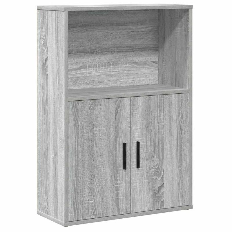 vidaXL szürke sonoma színű szerelt fa könyvespolc 60x24x85 cm