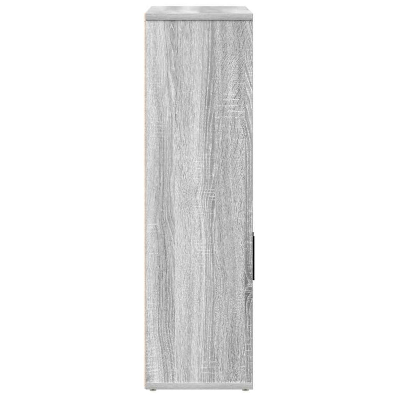 vidaXL szürke sonoma színű szerelt fa könyvespolc 60x24x85 cm