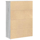 vidaXL szürke sonoma színű szerelt fa könyvespolc 60x24x85 cm