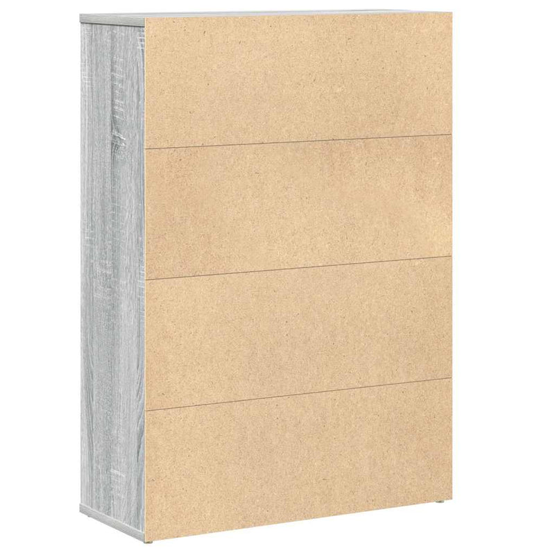 vidaXL szürke sonoma színű szerelt fa könyvespolc 60x24x85 cm