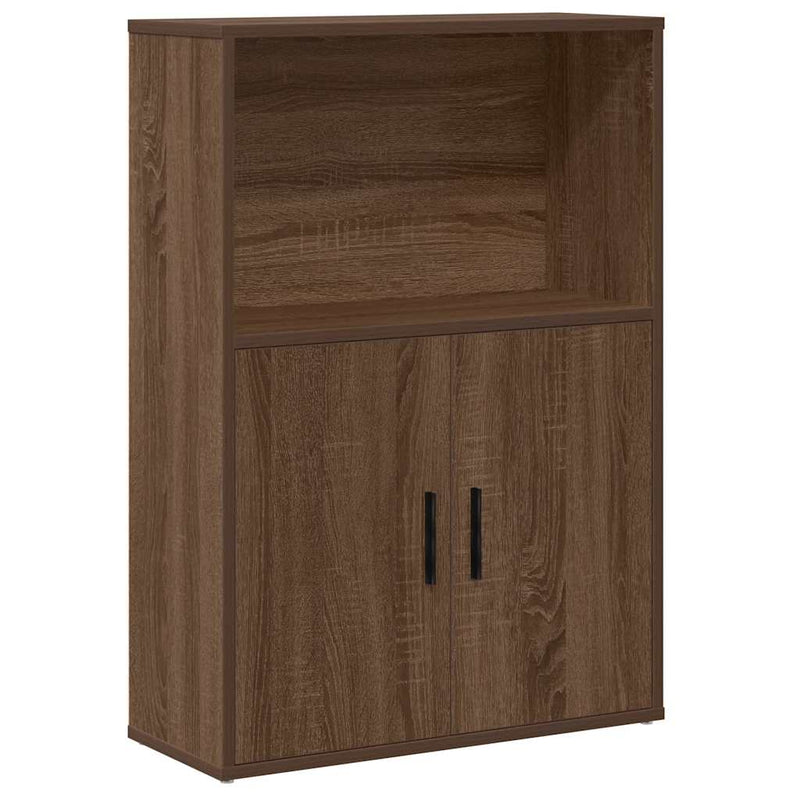 vidaXL barna tölgy színű szerelt fa könyvszekrény 60x24x85 cm