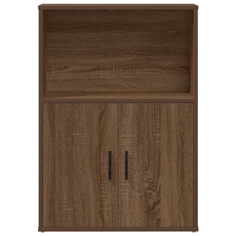 vidaXL barna tölgy színű szerelt fa könyvszekrény 60x24x85 cm